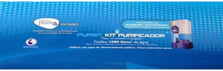 imagen del empaque del kit de repuesto para el purificador de agua Pureit Compact 5L