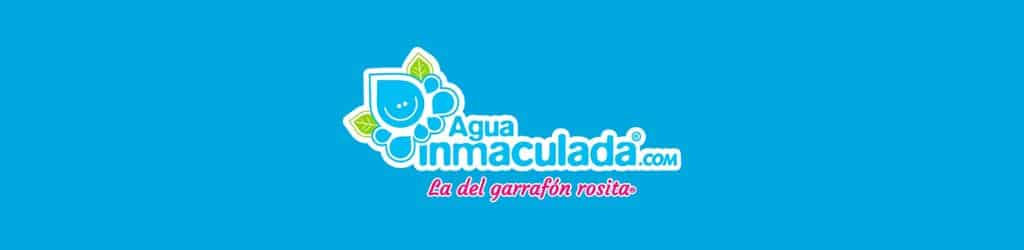 Logo purificadora de agua inmaculada la del garrafon rosita